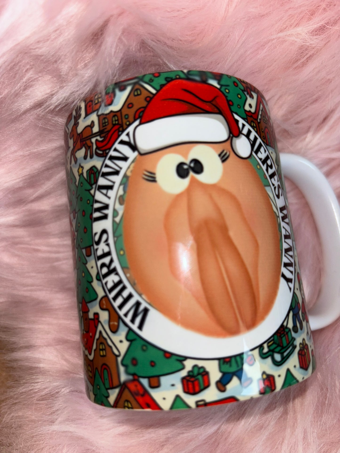 Where’s Wanny?” Funny Christmas Mug – Naughty Festive Gift for Adults