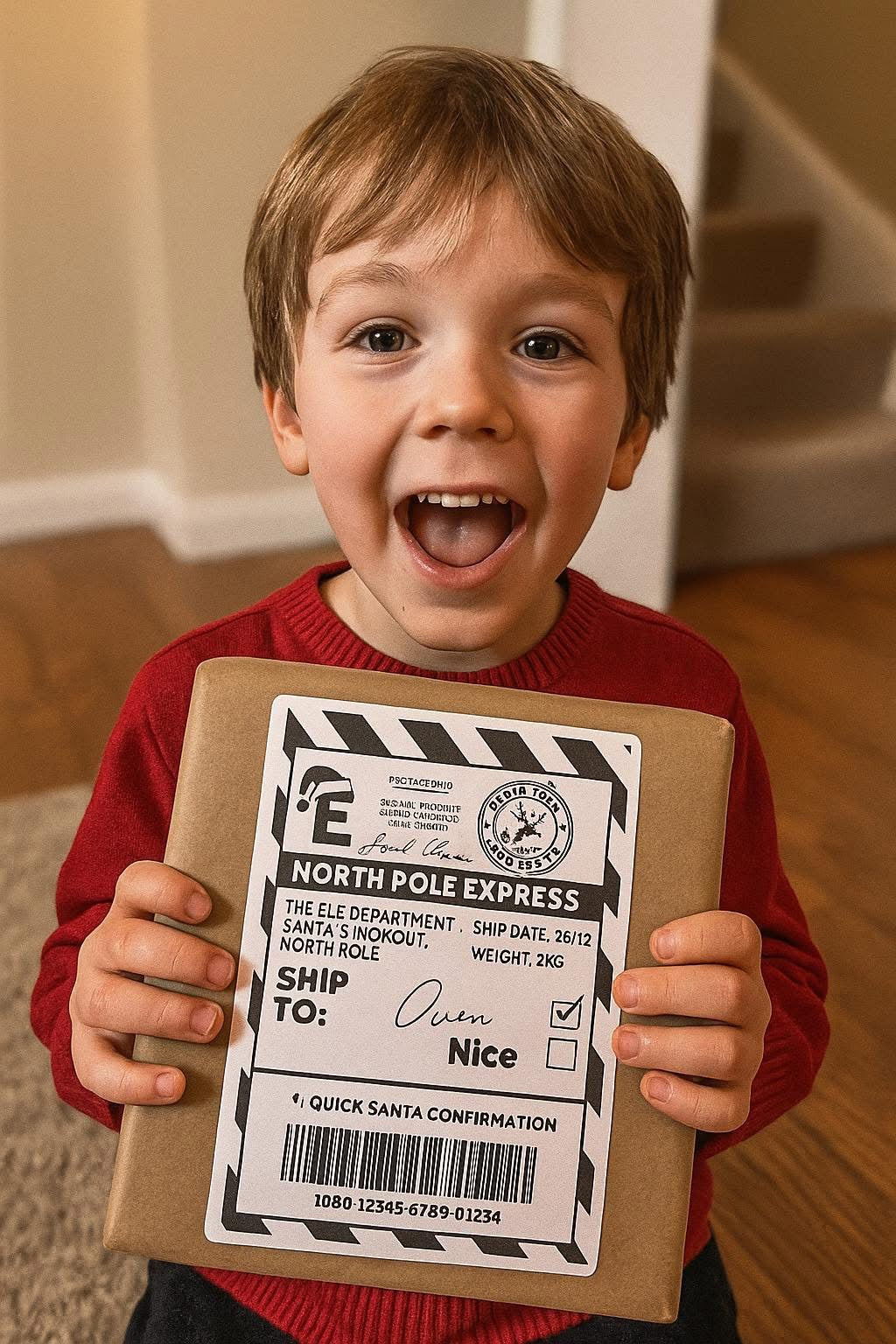 Santa labels pack of (20) one name per pack