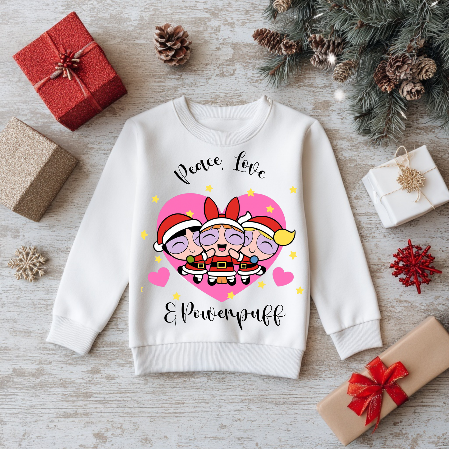 Powerpuff Christmas Girl Clipart Bundle | 10 PNG Designs | Cute Festive Powerpuff Girls for Clothing, Mugs & Tumblers | Commercial Use PNGs | Mock ups included