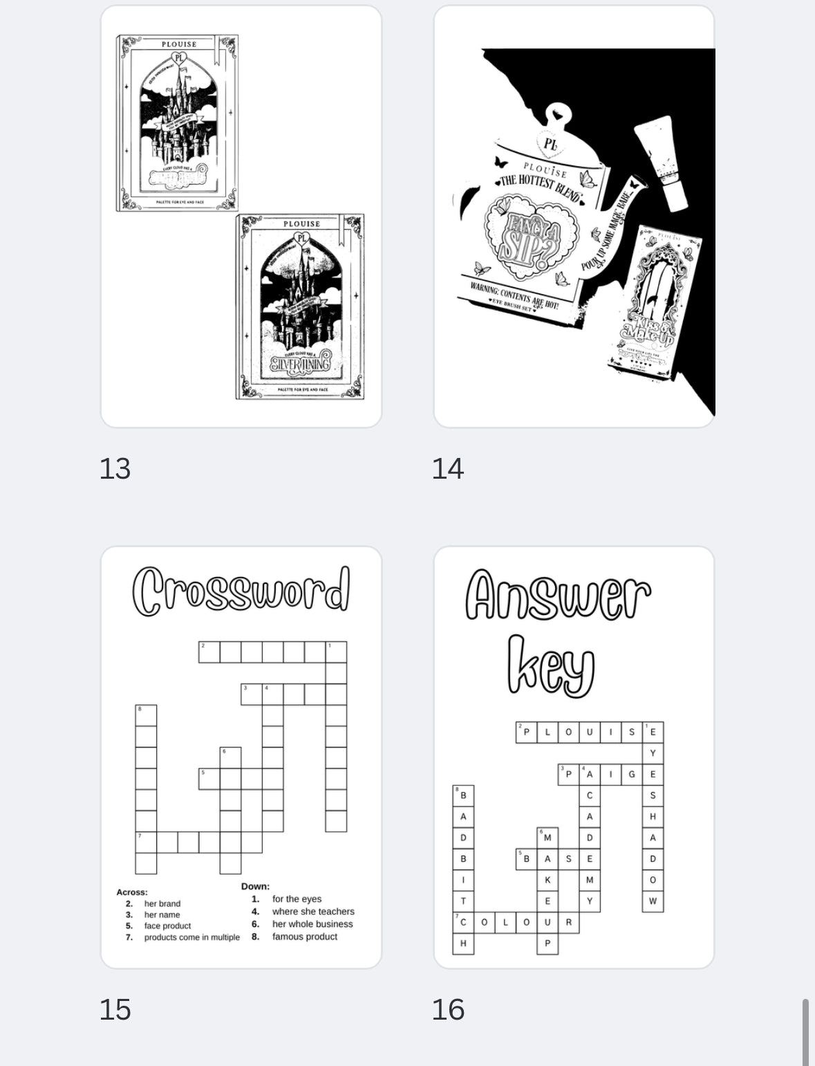 15 page p Lou thermals labels