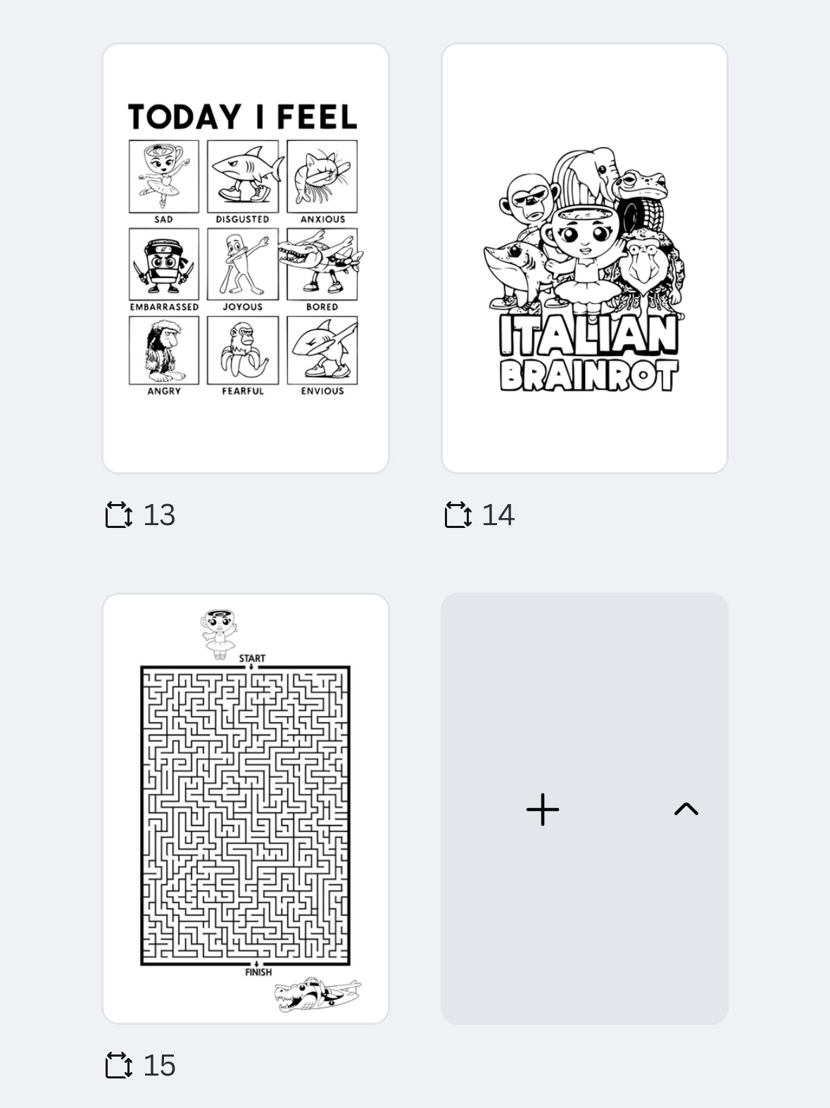 Brainrot thermal sticker pdf pack