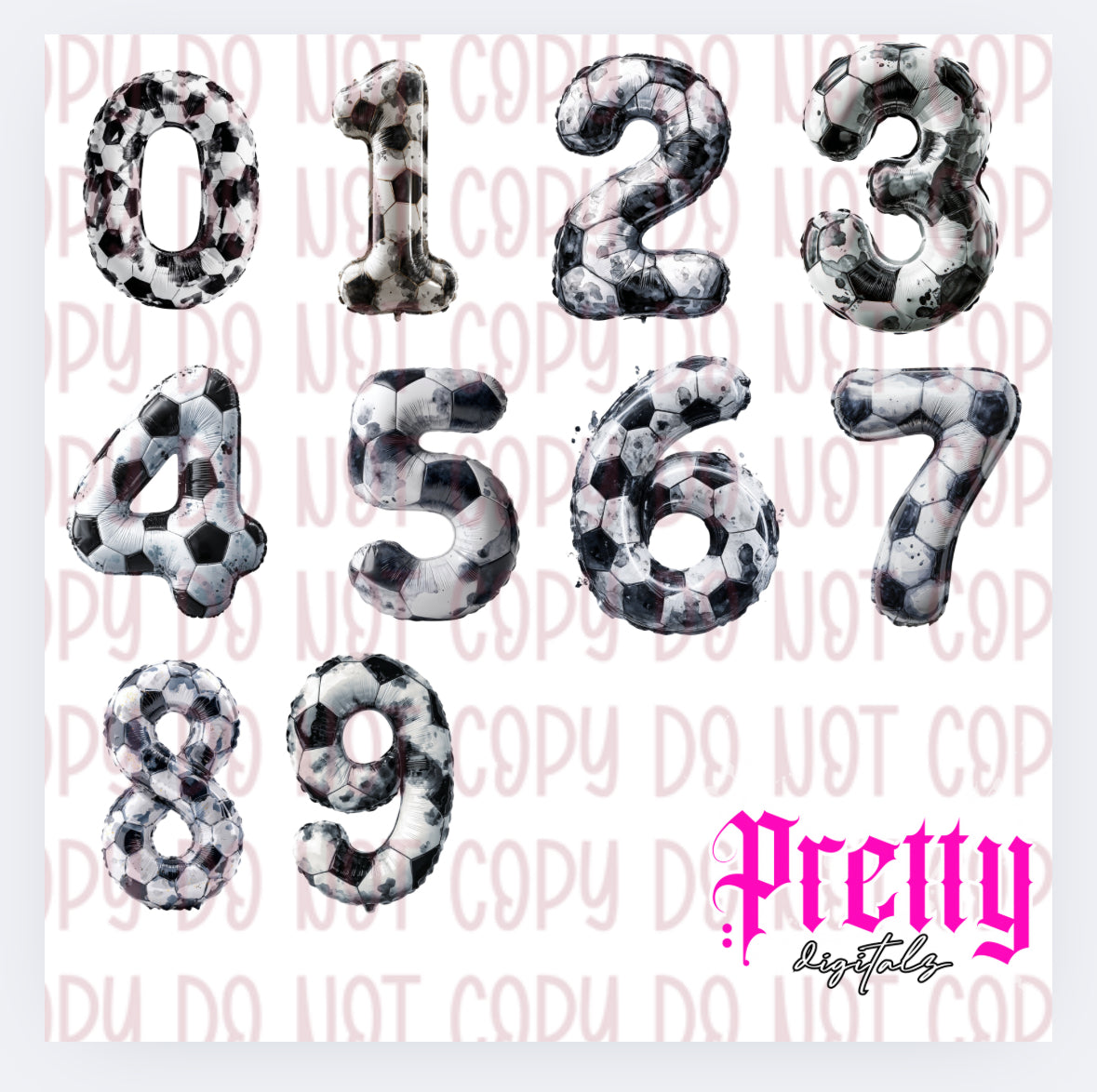 Football numbers 0-9 pngs