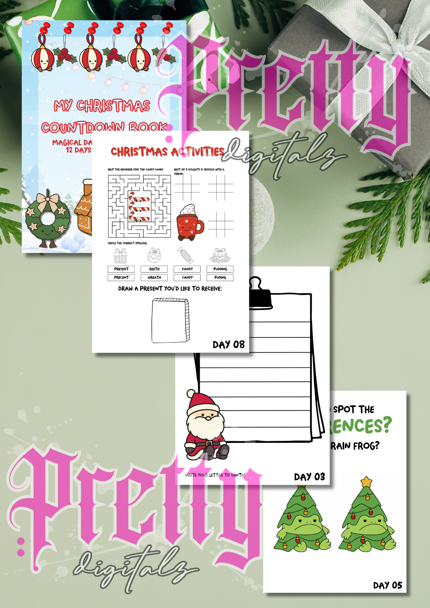 12 days of Christmas digital download jelly
