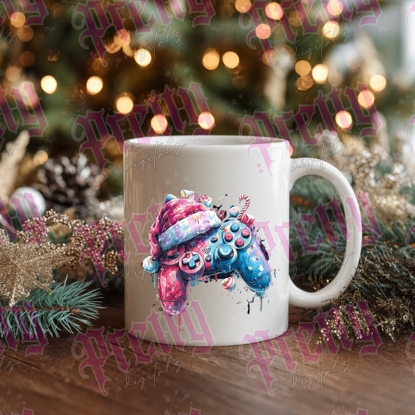 Five Christmas controllers png