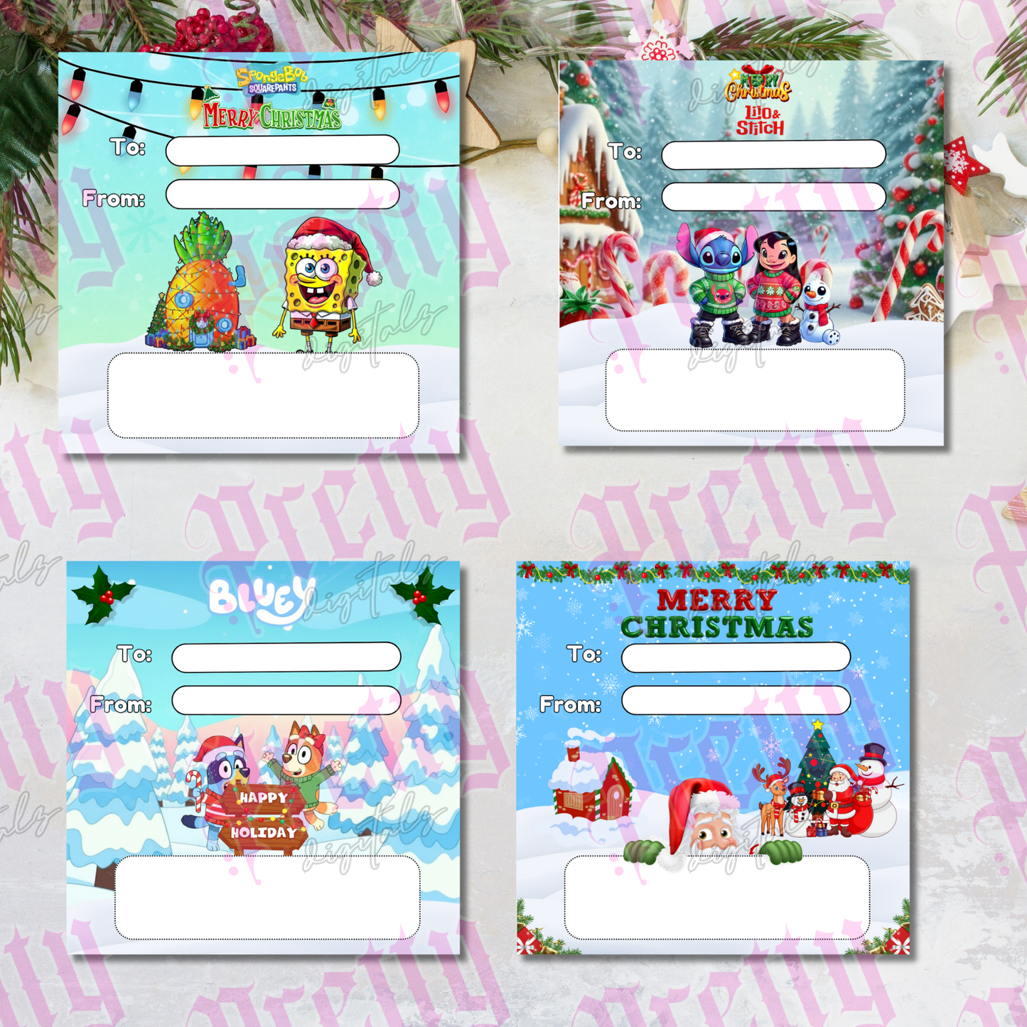 Money card holders Xmas edition digital pdf