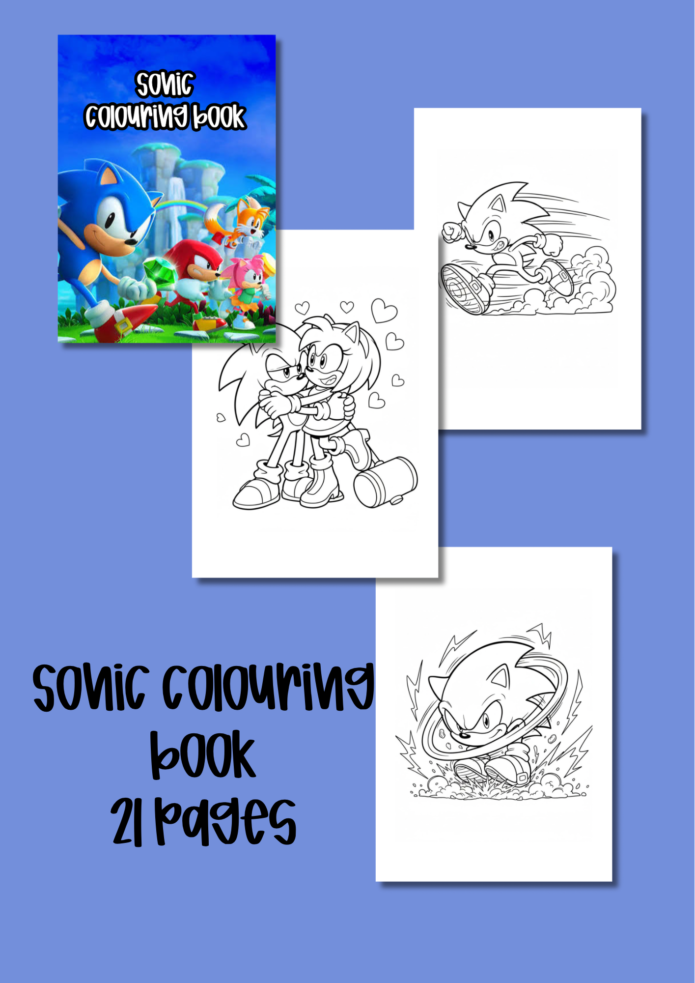 Sonic colouring book