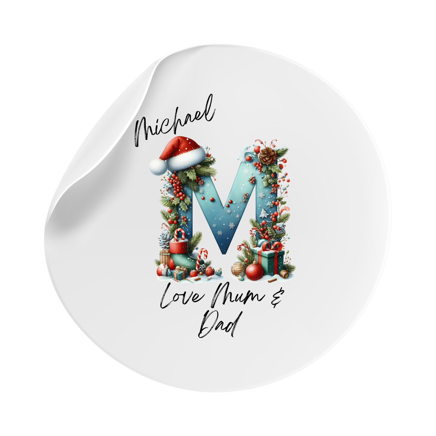 Christmas labels 20 per sheet