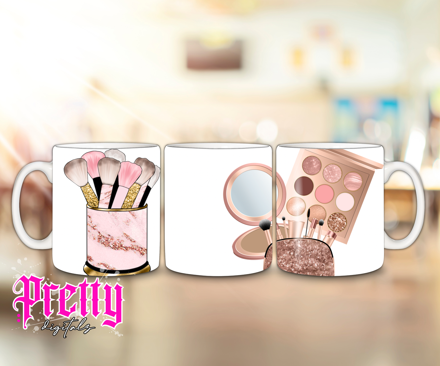 Make up bundle mug wraps 11oz digital download