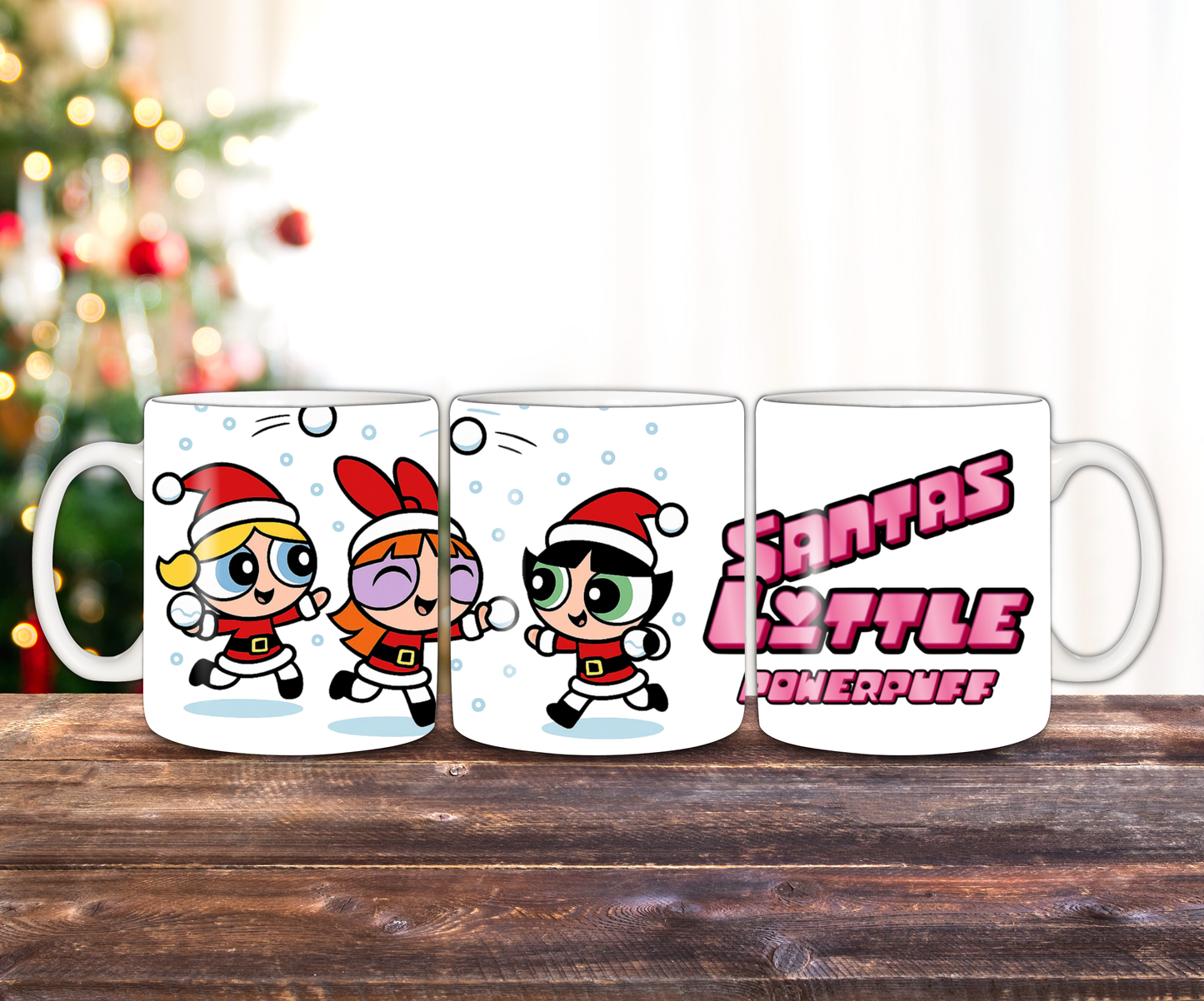 Powerpuff Christmas Girl Clipart Bundle | 10 PNG Designs | Cute Festive Powerpuff Girls for Clothing, Mugs & Tumblers | Commercial Use PNGs | Mock ups included