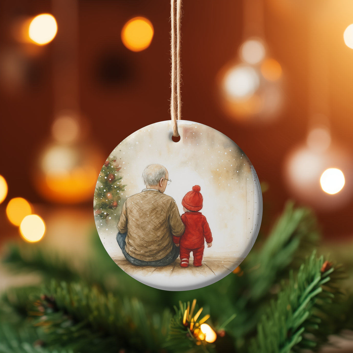 First Xmas watercolour designs png