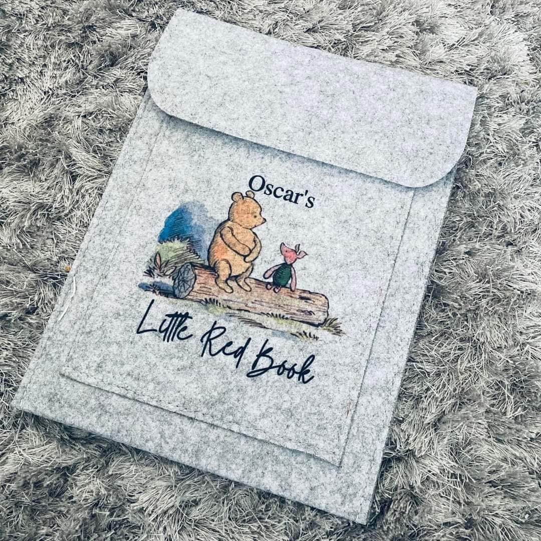 Personalised Little Red Book Holders – Custom Baby Record Covers