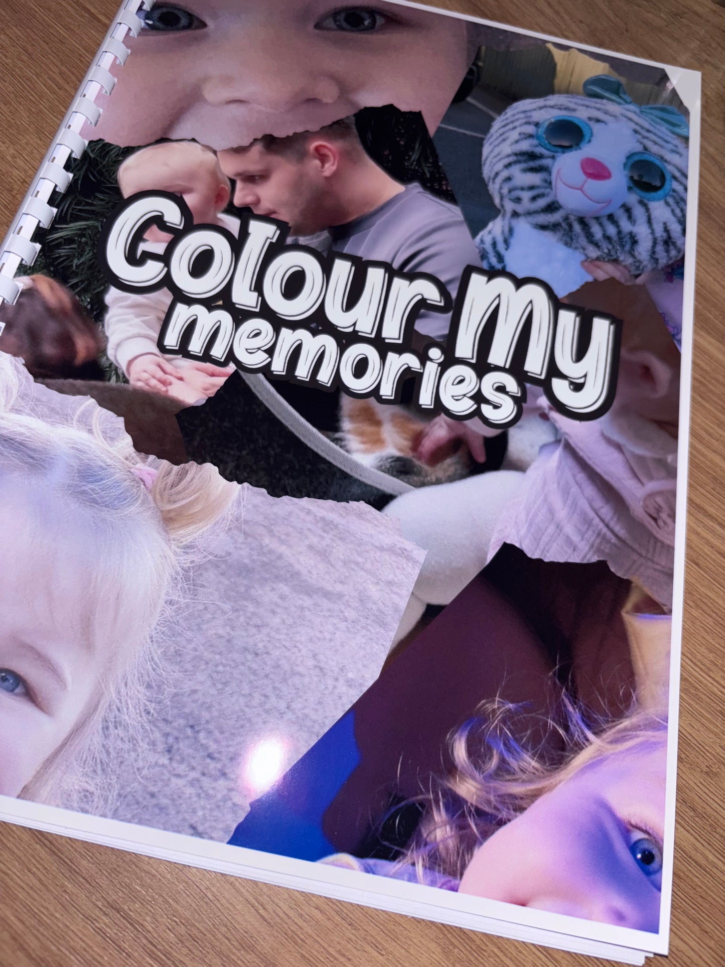 Colour my memories - colouring book personalised please leave email so I can email for photos