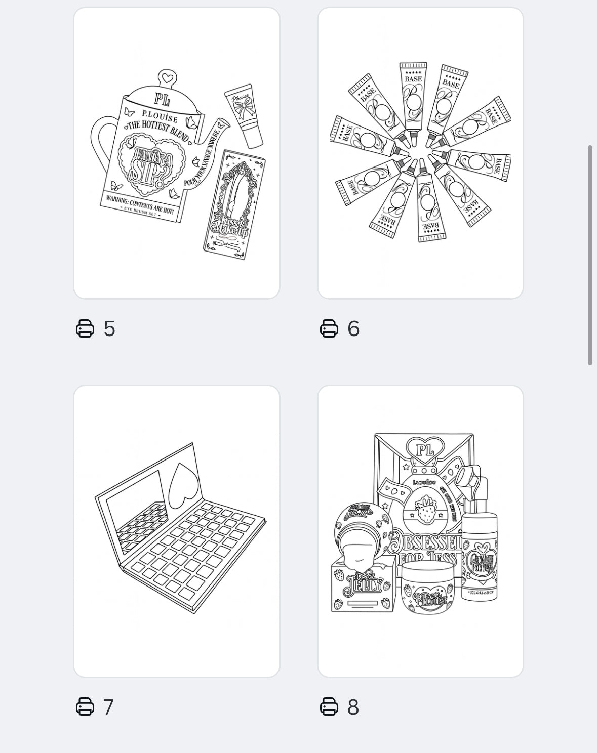 Brand new p Louise 21 page colouring book pdf file