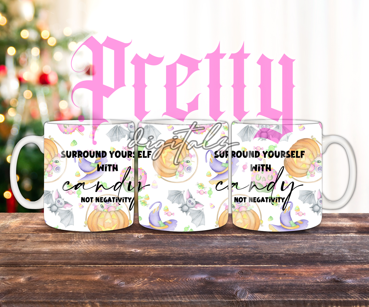 Bundle of 10 Mug Wrap Designs | Funny & Aesthetic PNGs for 11oz Mugs | Instant Digital Download for Sublimation, Cricut & Crafts