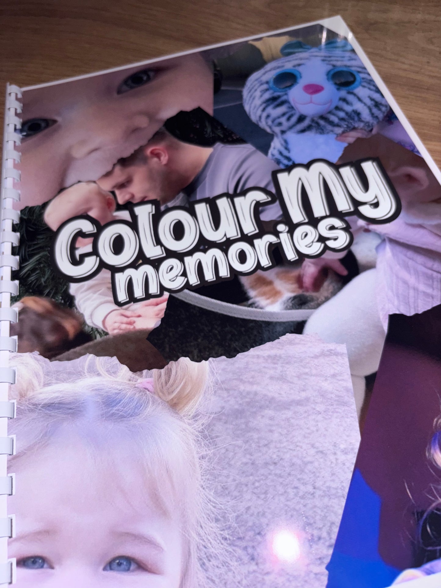 Colour my memories - colouring book personalised please leave email so I can email for photos