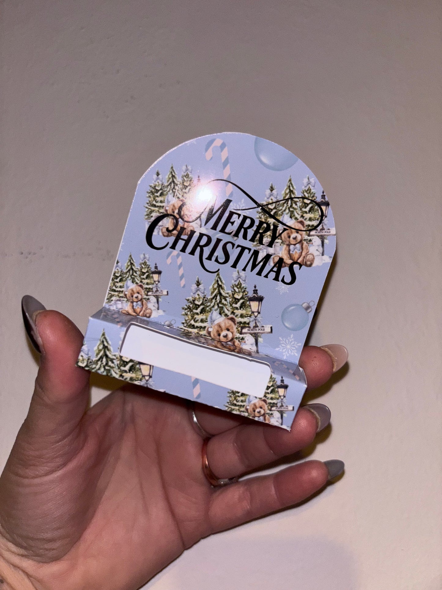 Personalised Christmas Money Holders – Pink & Blue Cash gift boxes