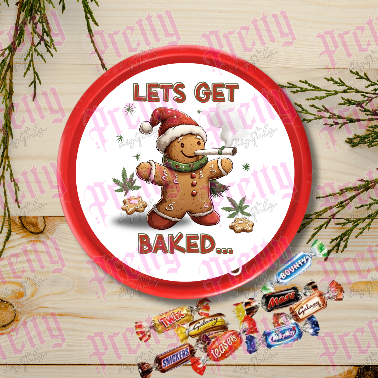 12 Chocolate Tub Lid Designs | Christmas Chocolate Tub Covers | Digital Download Printable