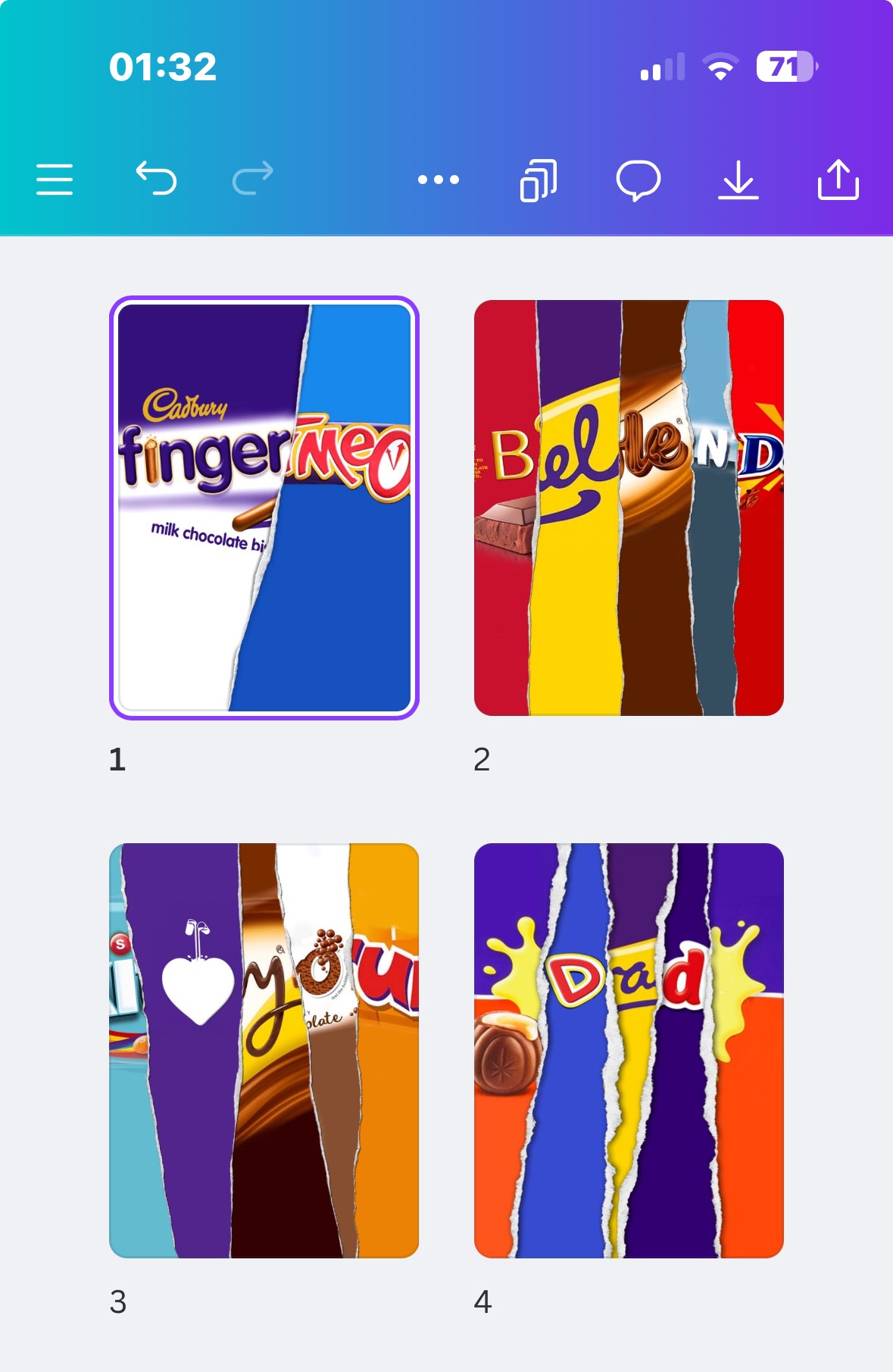 12 Galaxy Chocolate Bar Wrapper Designs | Share Size Chocolate Wrappers | Digital Download Printable