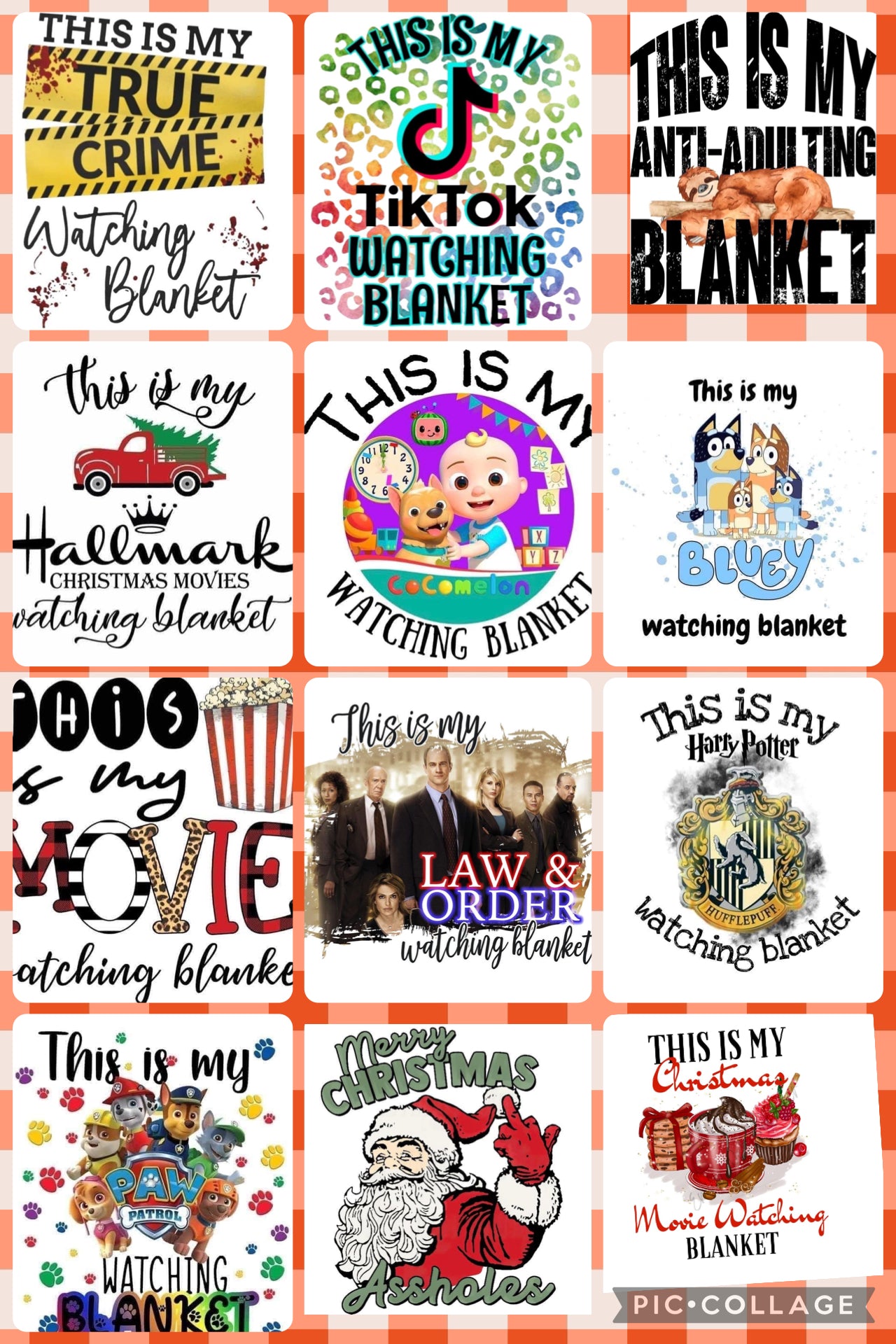 Blanket designs 1 - 12 PNGs