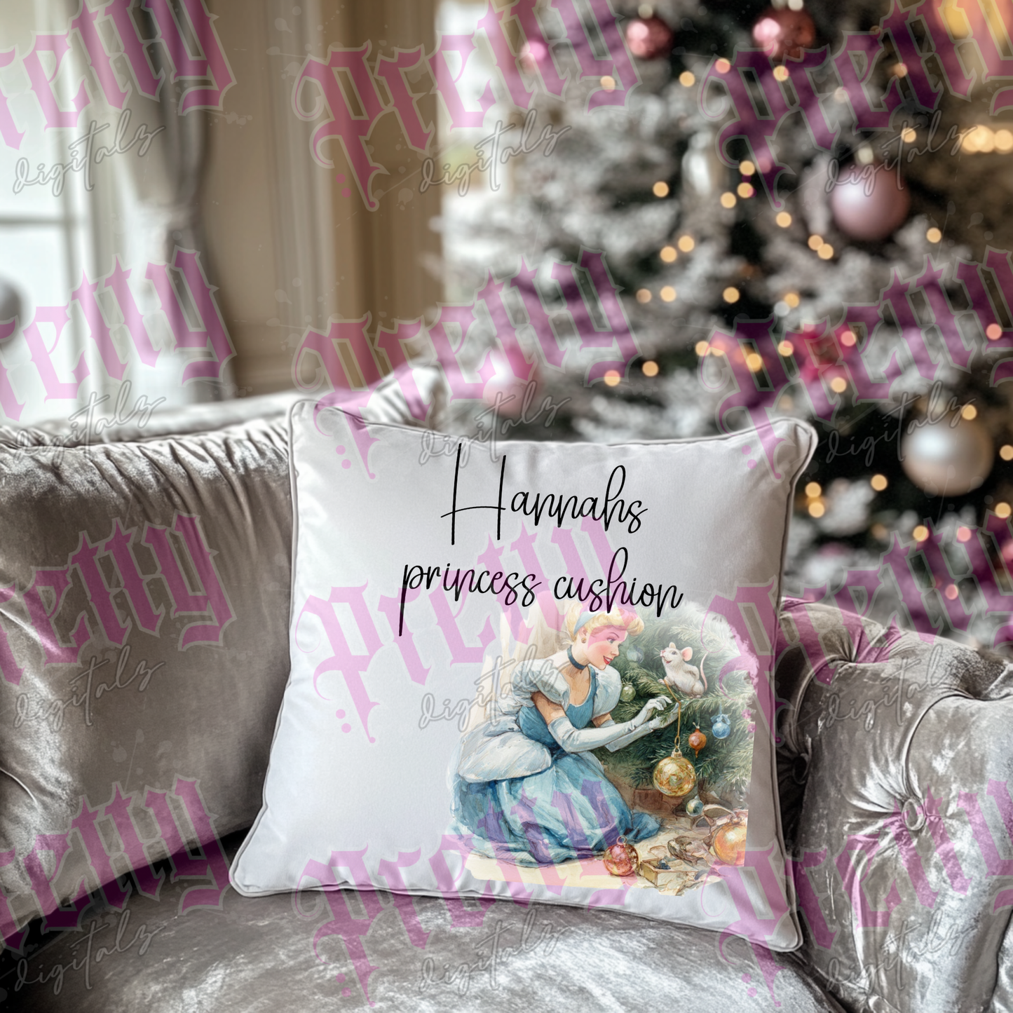 Bundle of six cushion digital designs space to add names