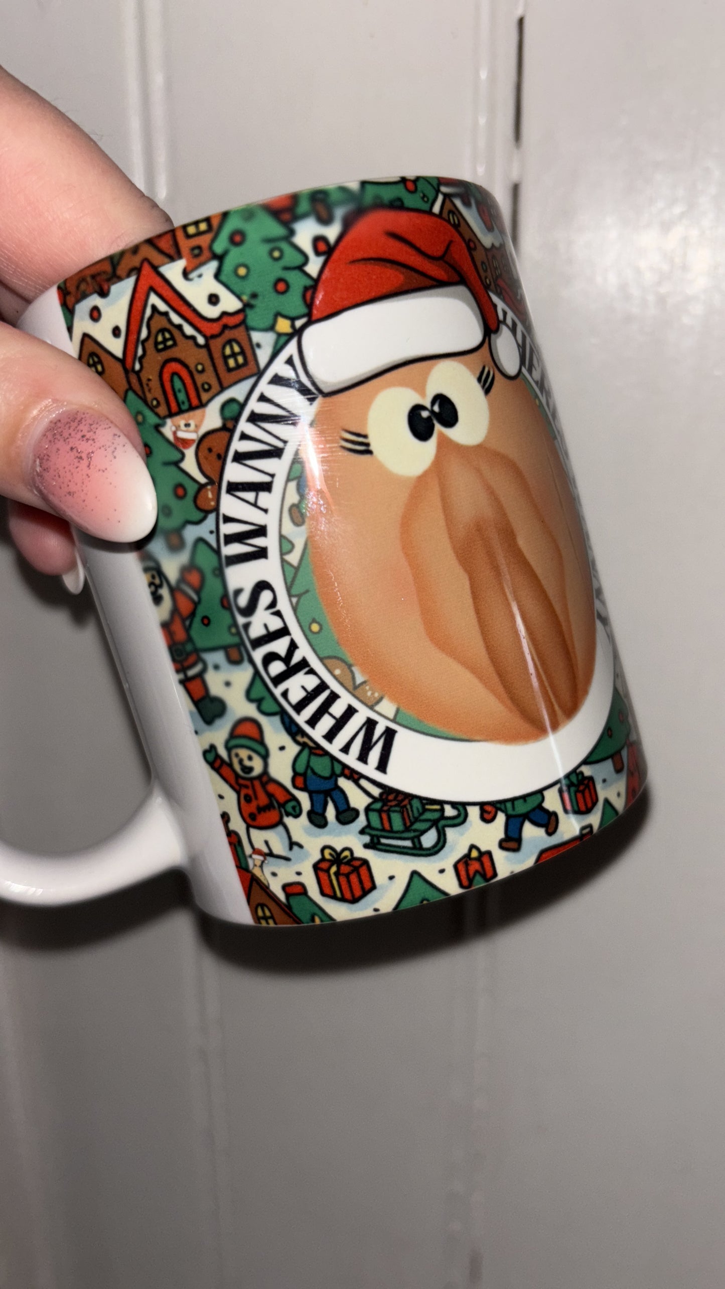 Where’s Wanny?” Funny Christmas Mug – Naughty Festive Gift for Adults