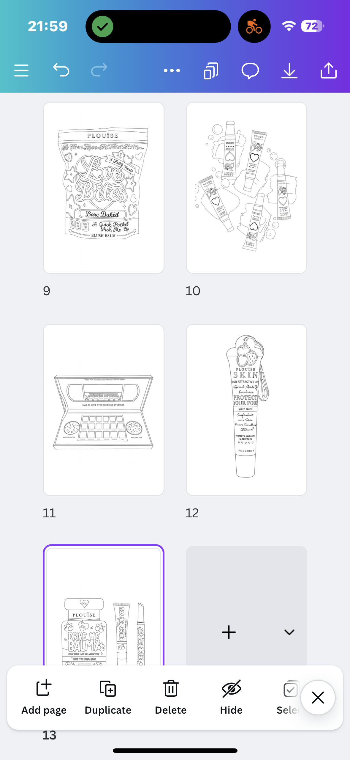 P Louise files for colouring books with front cover