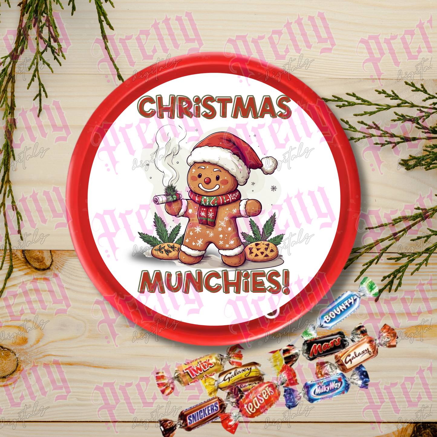 12 Chocolate Tub Lid Designs | Christmas Chocolate Tub Covers | Digital Download Printable