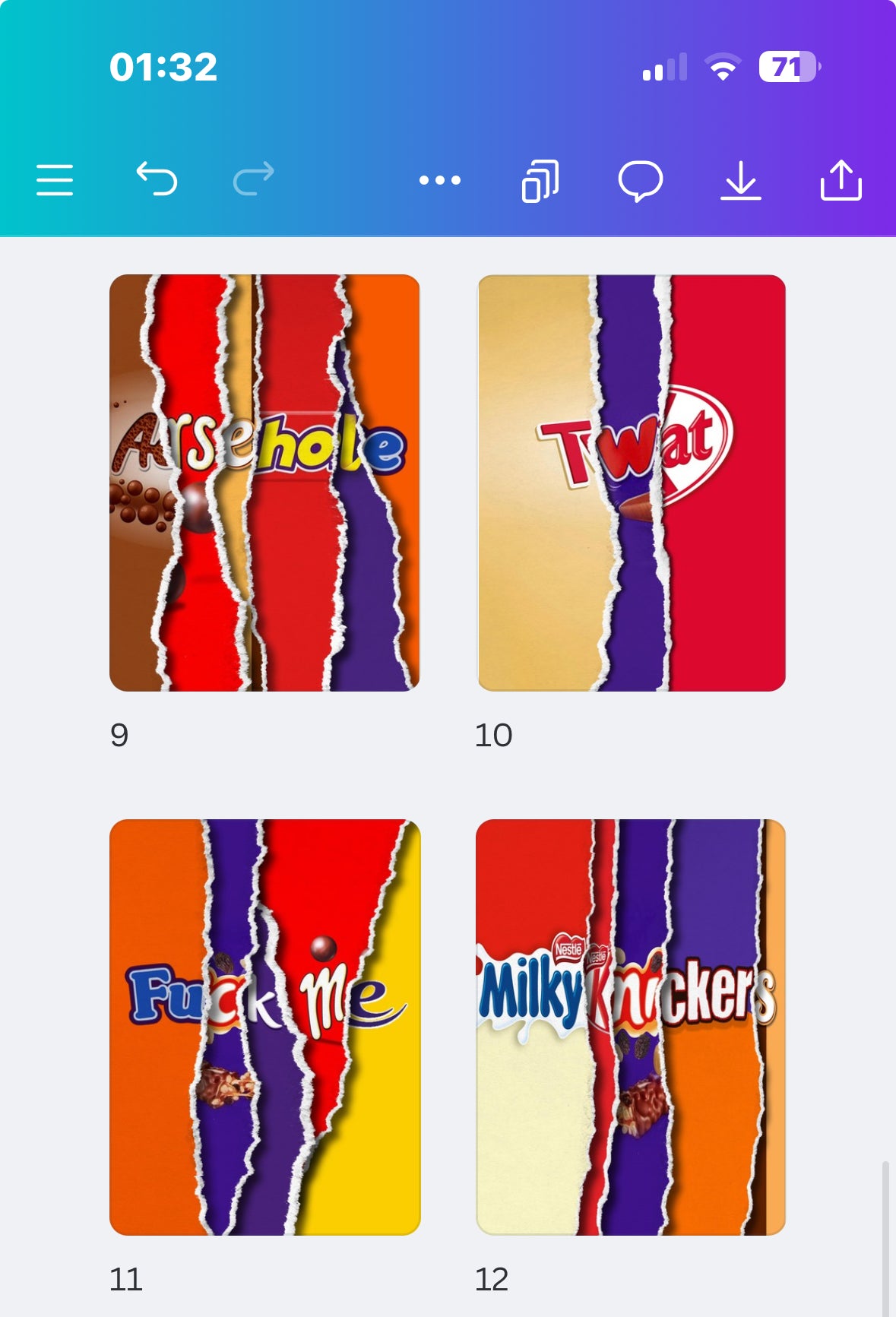 12 Galaxy Chocolate Bar Wrapper Designs | Share Size Chocolate Wrappers | Digital Download Printable