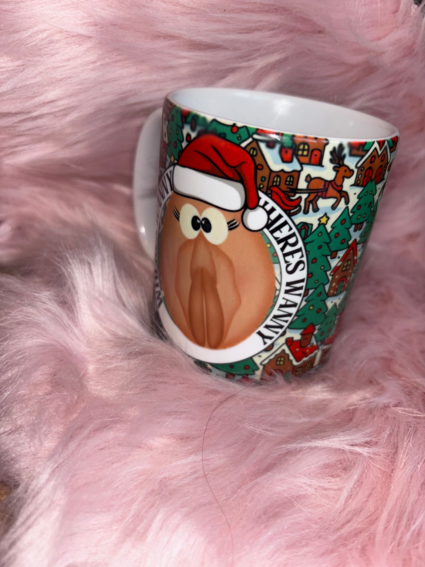 Where’s Wanny?” Funny Christmas Mug – Naughty Festive Gift for Adults