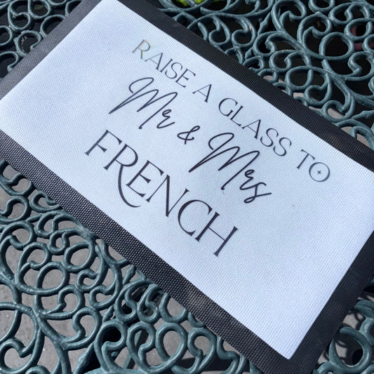 Personalised bar mats- pay what you can afford