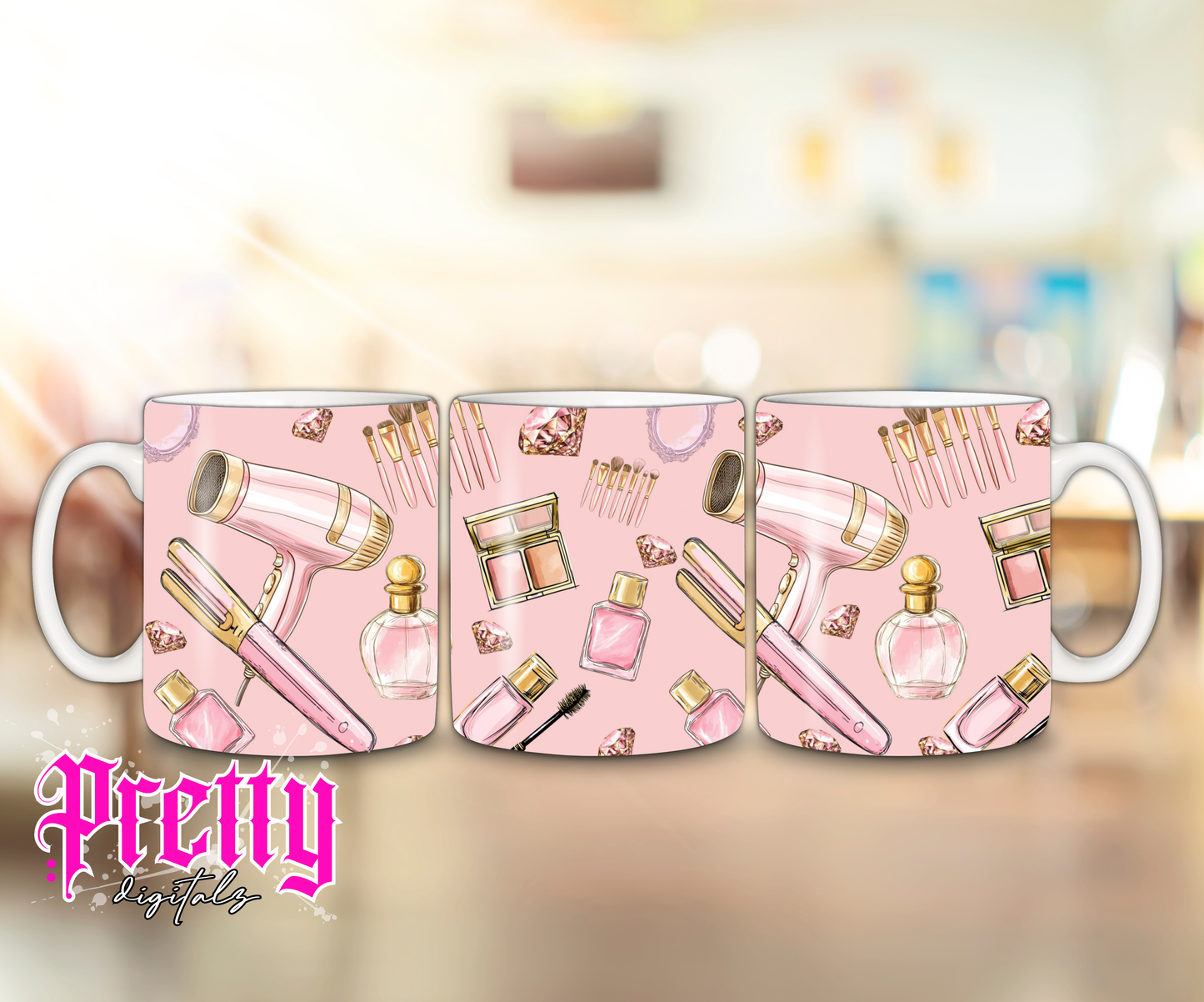 Make up bundle mug wraps 11oz digital download