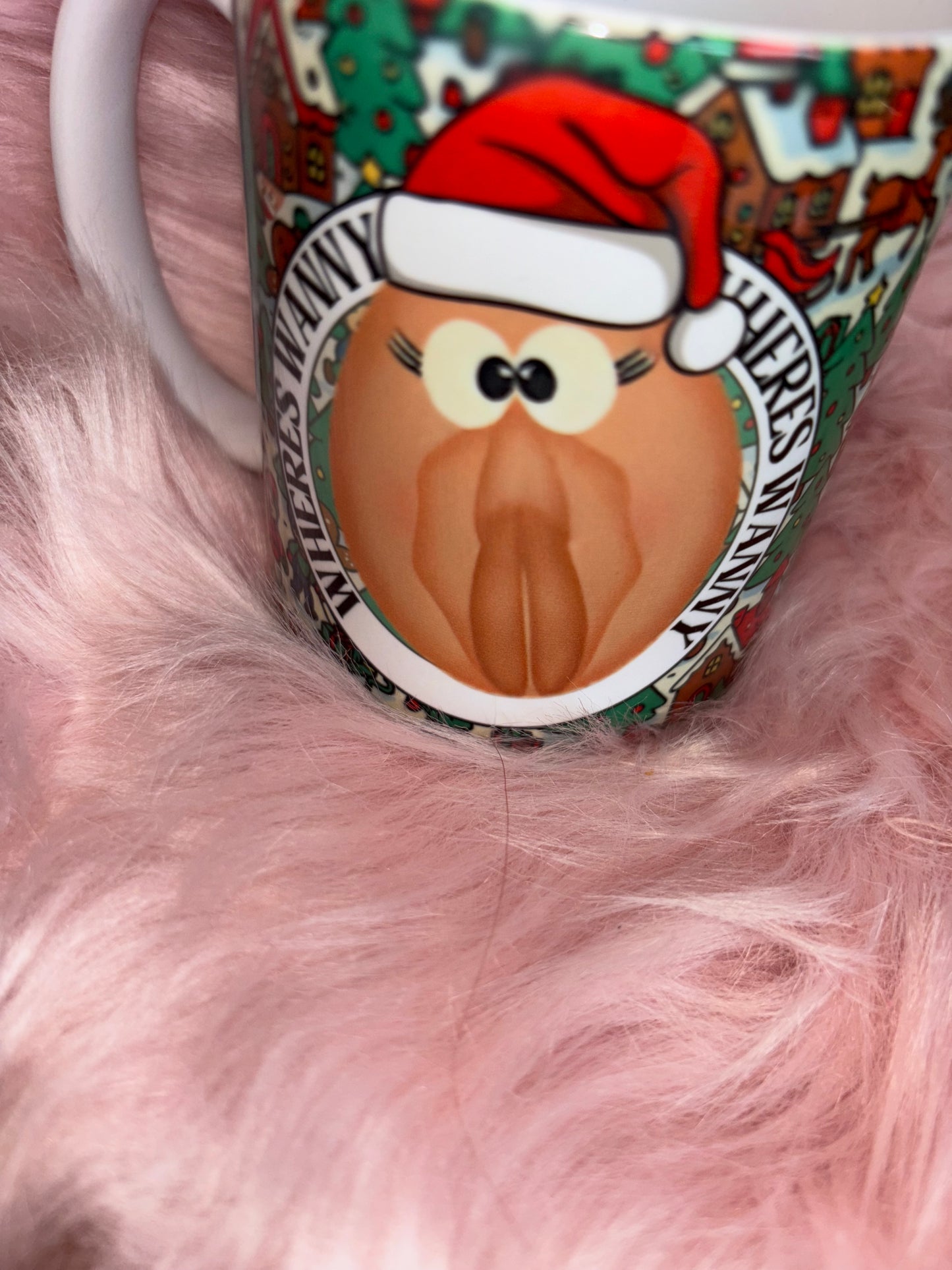 Where’s Wanny?” Funny Christmas Mug – Naughty Festive Gift for Adults