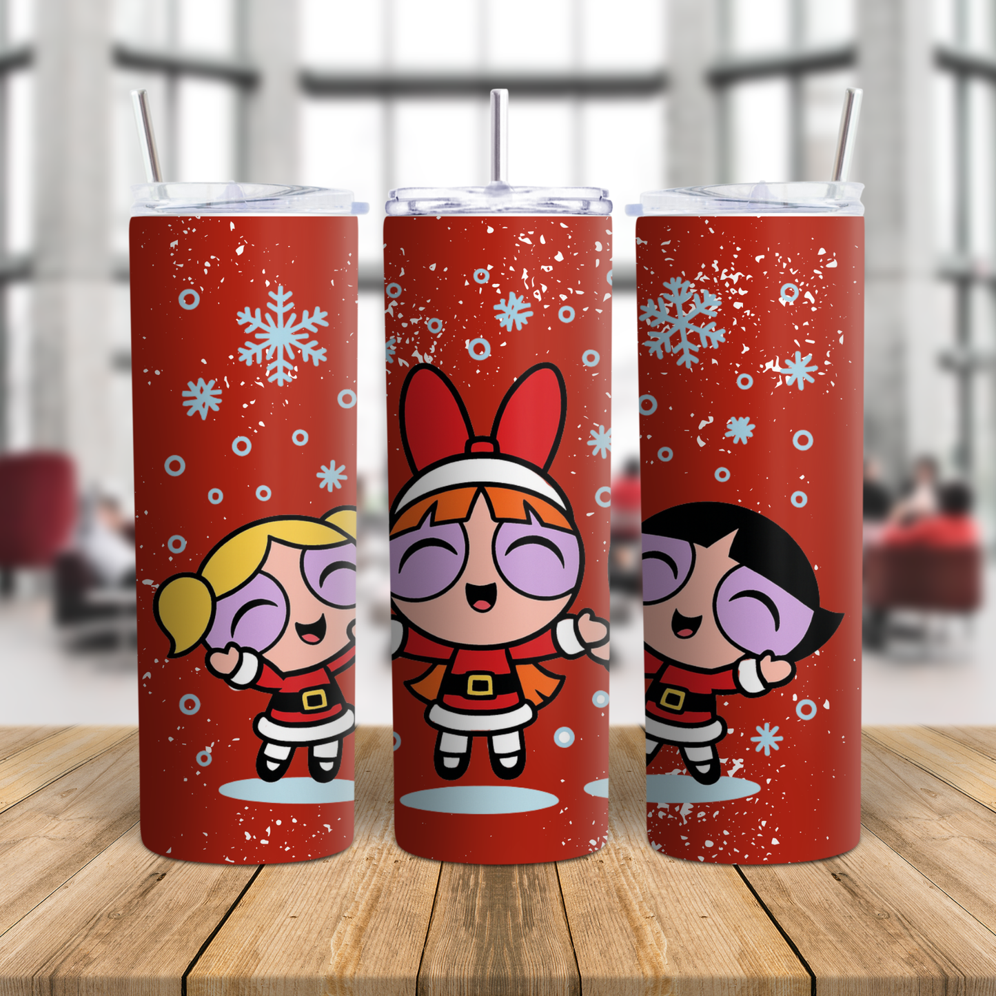 Powerpuff Christmas Girl Clipart Bundle | 10 PNG Designs | Cute Festive Powerpuff Girls for Clothing, Mugs & Tumblers | Commercial Use PNGs | Mock ups included