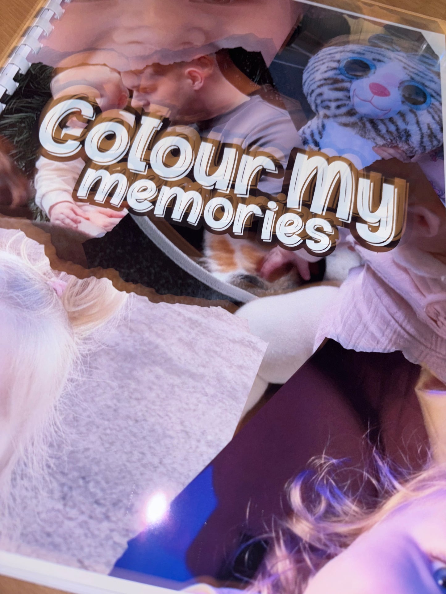 Colour my memories - colouring book personalised please leave email so I can email for photos