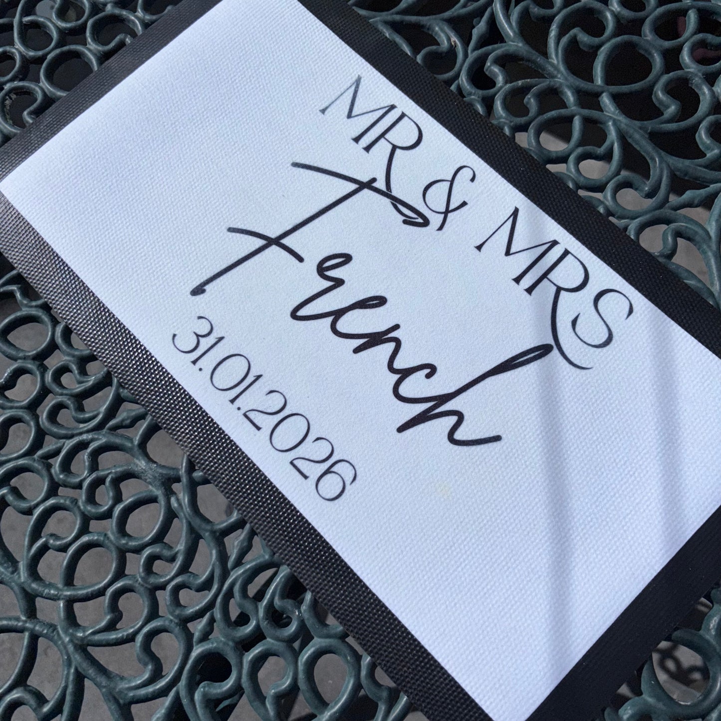 Personalised Wedding Bar Mats – Custom Printed Bar Decor