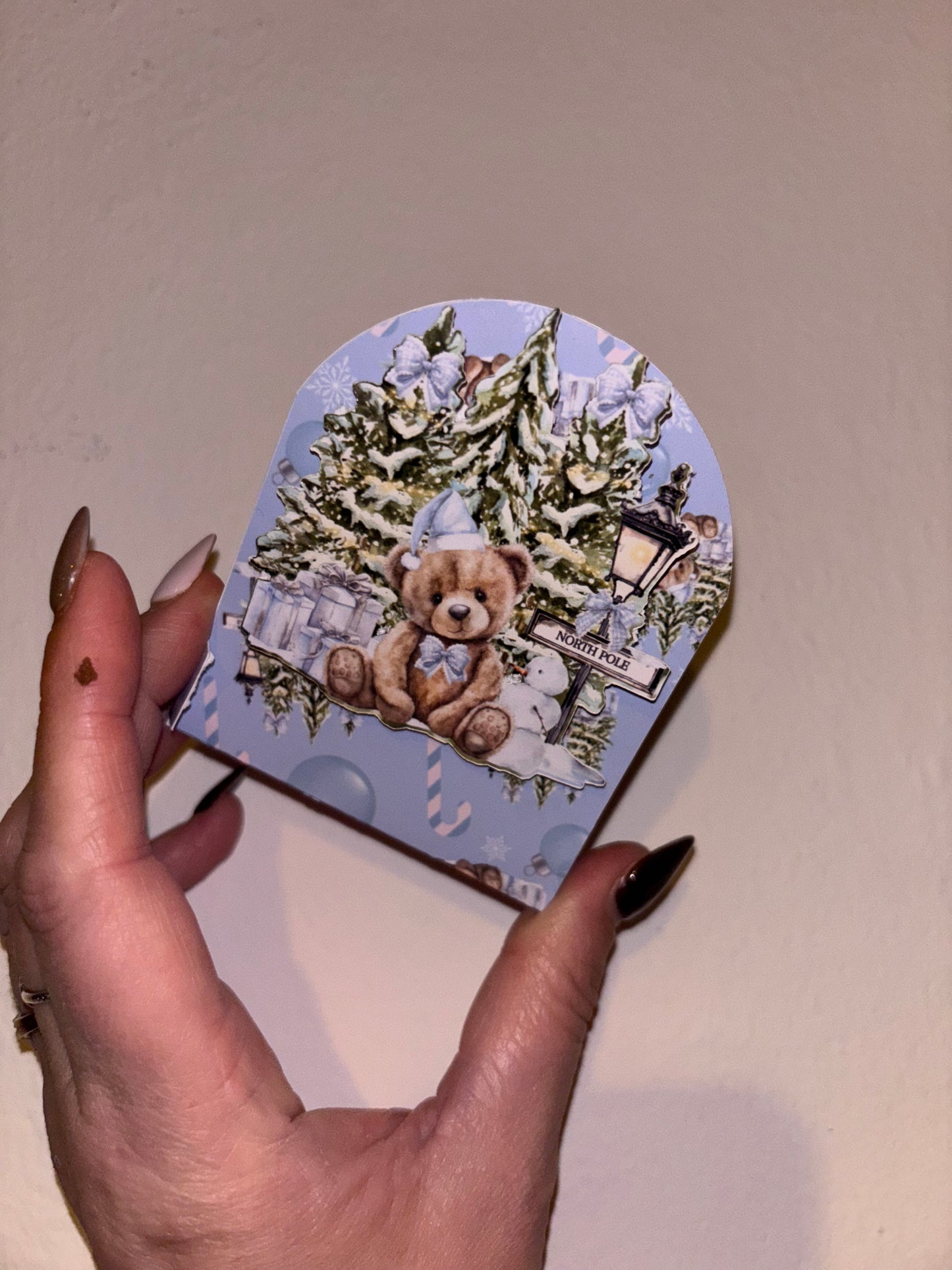 Personalised Christmas Money Holders – Pink & Blue Cash gift boxes