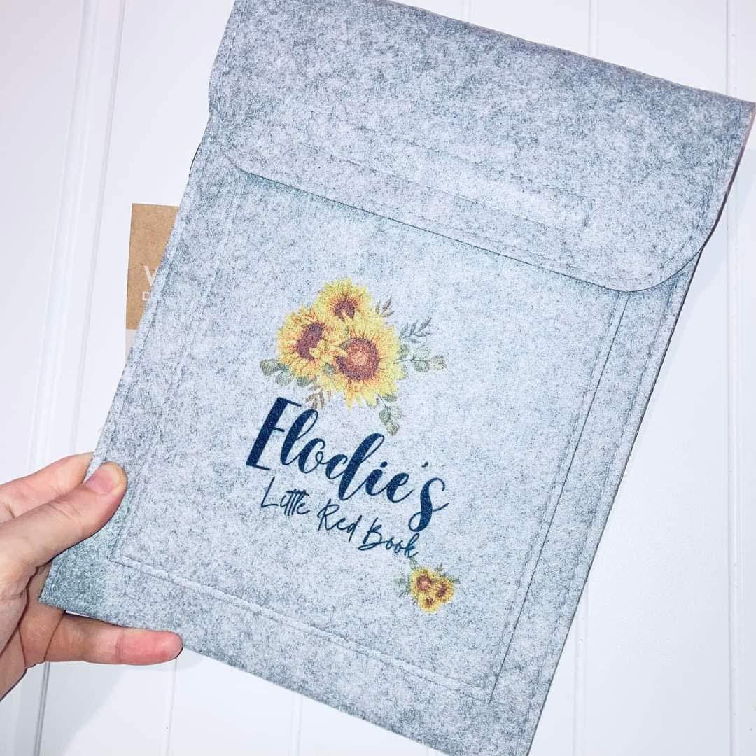 Personalised Little Red Book Holders – Custom Baby Record Covers