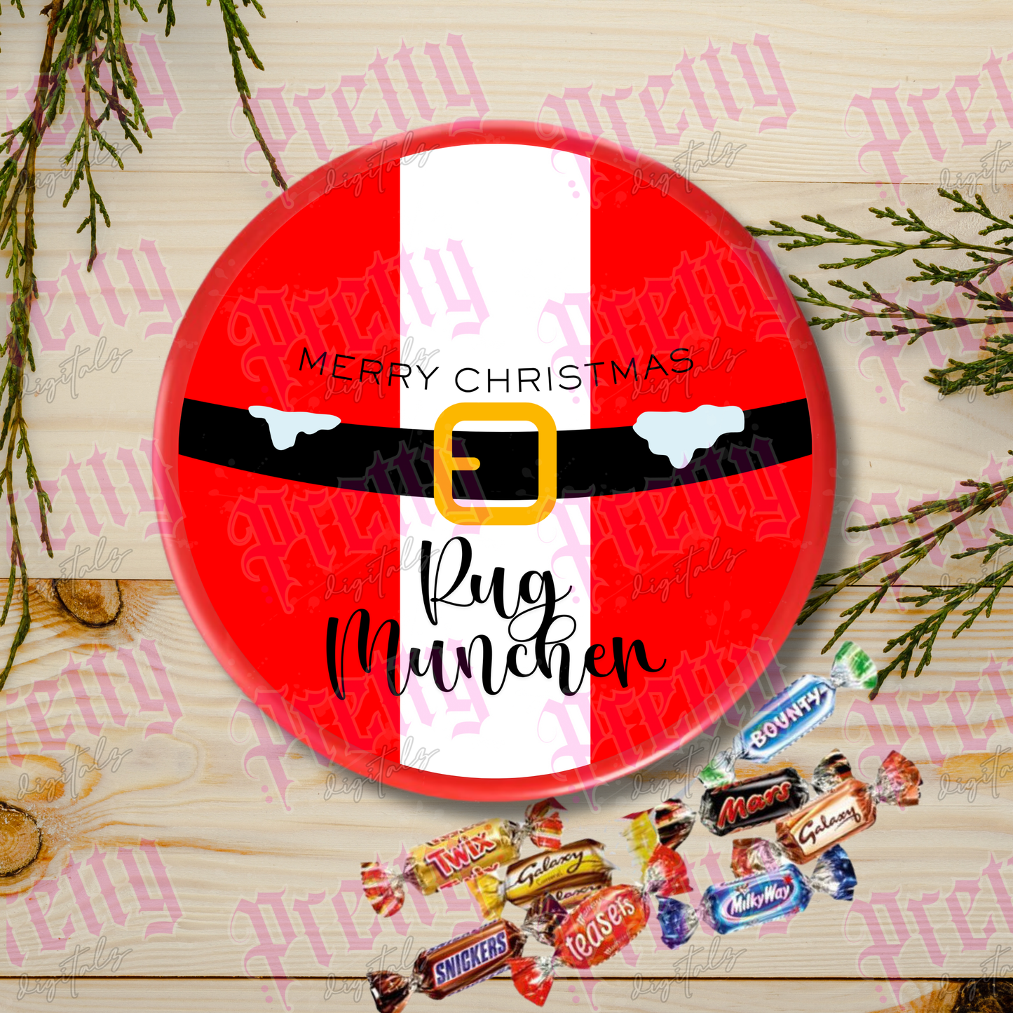 7 Hilariously Rude Chocolate Tub Lid Designs | Naughty Christmas Labels | Funny Adult Gift Stickers | Printable Instant Download- FREE blank to add own crude name