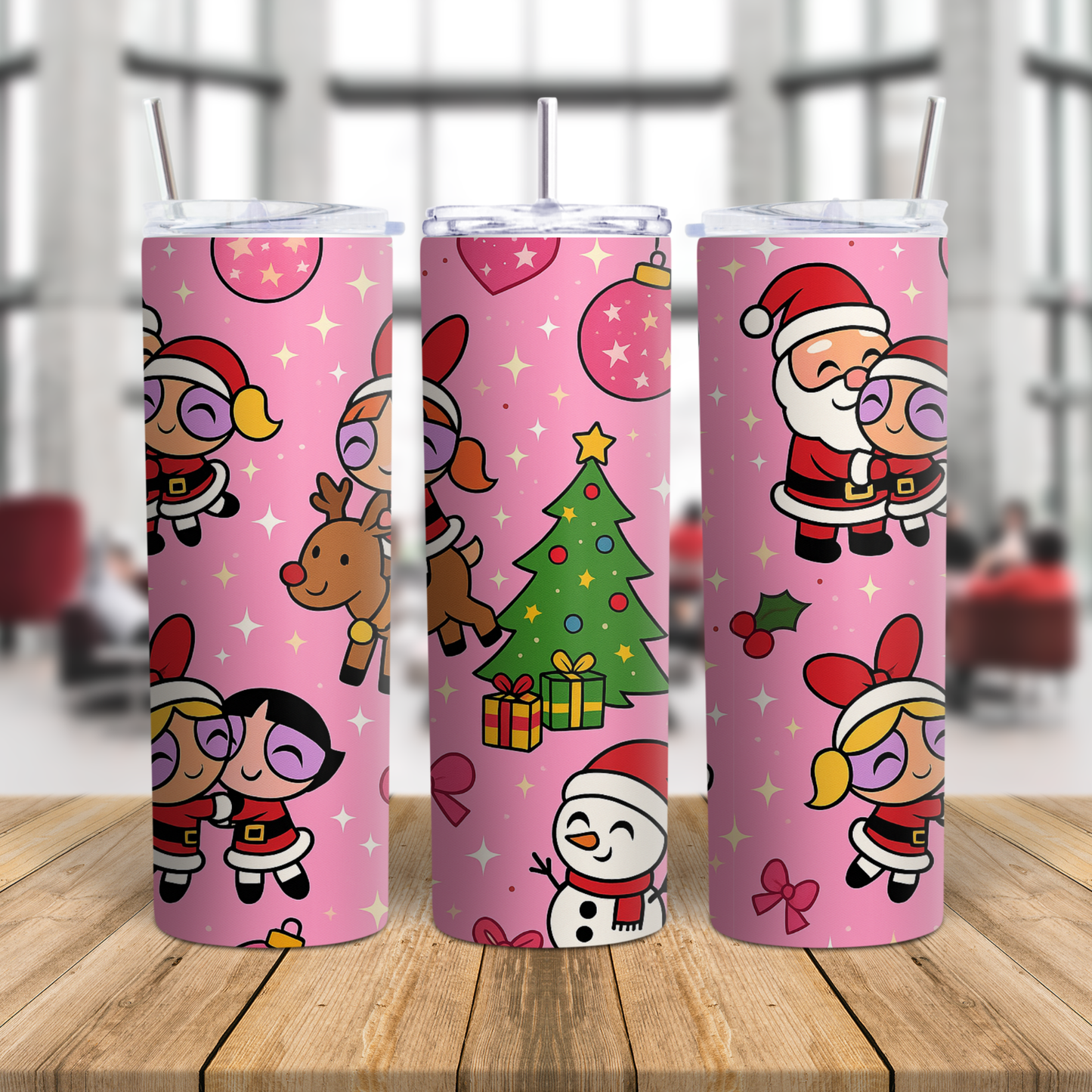 Powerpuff Christmas Girl Clipart Bundle | 10 PNG Designs | Cute Festive Powerpuff Girls for Clothing, Mugs & Tumblers | Commercial Use PNGs | Mock ups included