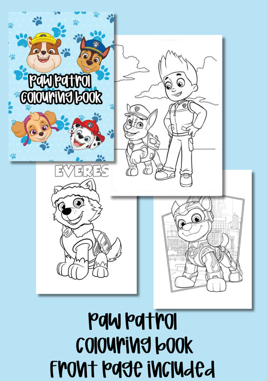 Paw patrol colouring book