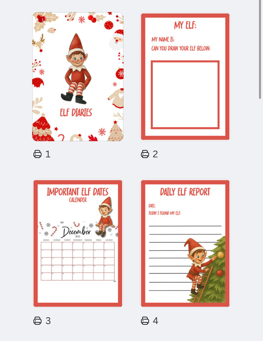 Elf diaries digital download