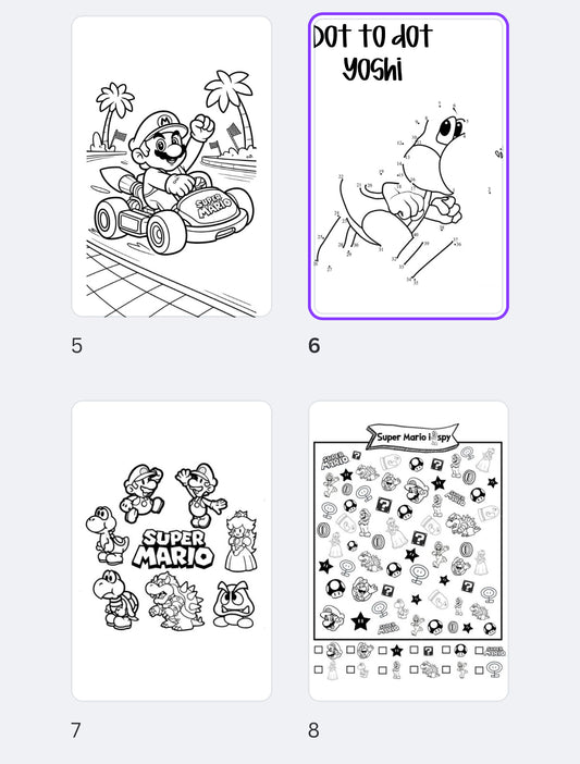 Mario thermal pack activities pdf