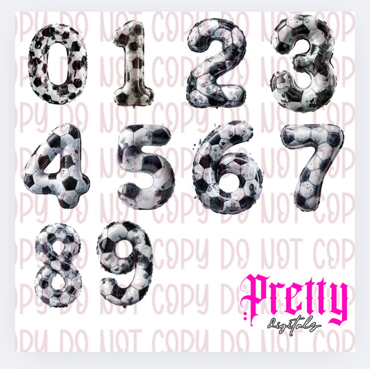 Football numbers 0-9 pngs