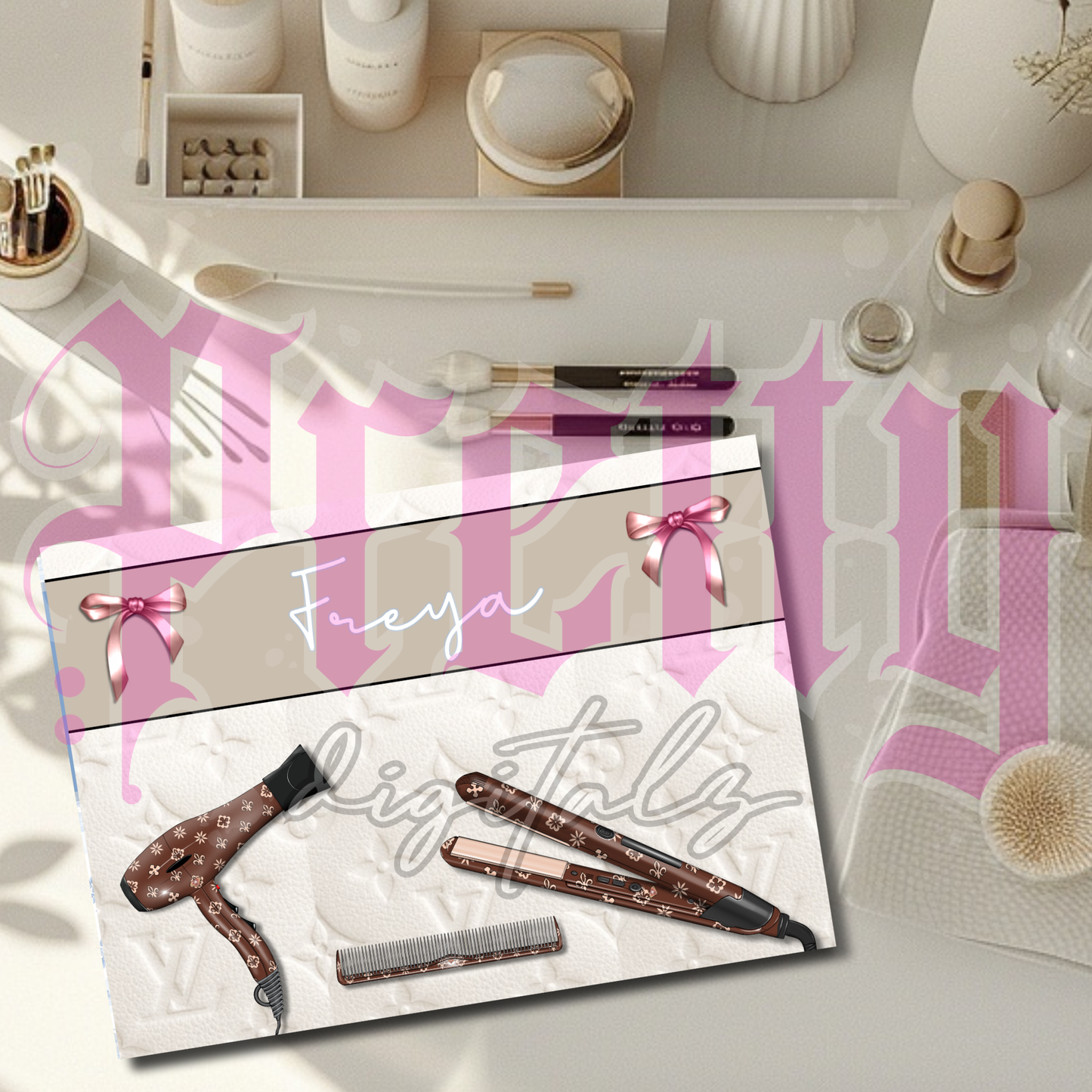 Hot Tools Chopping Board Bundle | 4 PNG Hair PLUS THREE Bonus Files Straightener Mat Designs | Glass Board Sublimation Bundle | Salon Accessories Digital Download