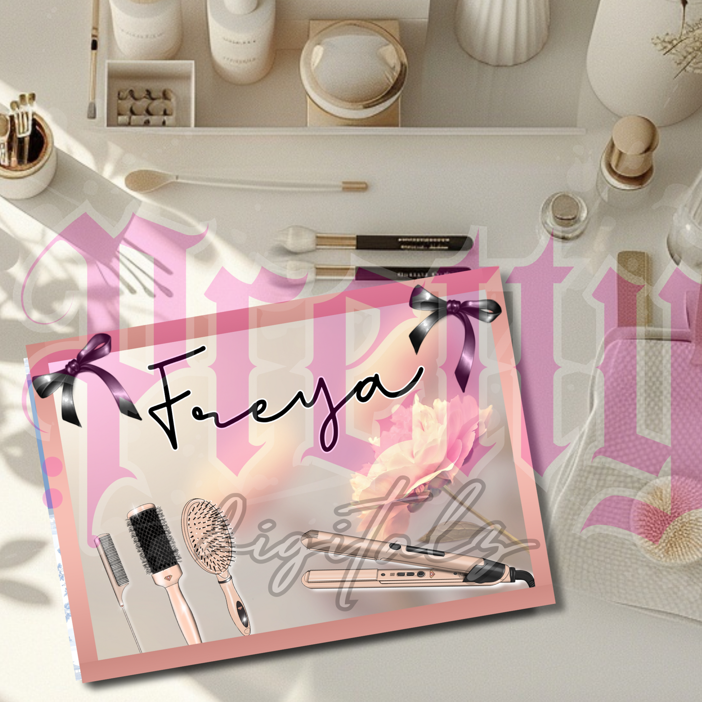 Hot Tools Chopping Board Bundle | 4 PNG Hair PLUS THREE Bonus Files Straightener Mat Designs | Glass Board Sublimation Bundle | Salon Accessories Digital Download