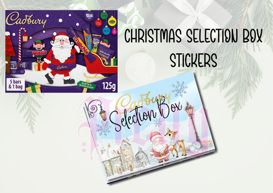 Selection Box Sticker Bundle (Set of 3) | Personalised Name Stickers | Printable PNG Digital Download Mock Up included
