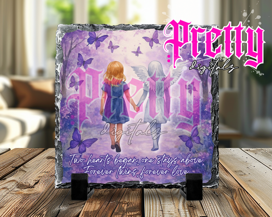 Twinless twin memorial slate slate digital (girls)