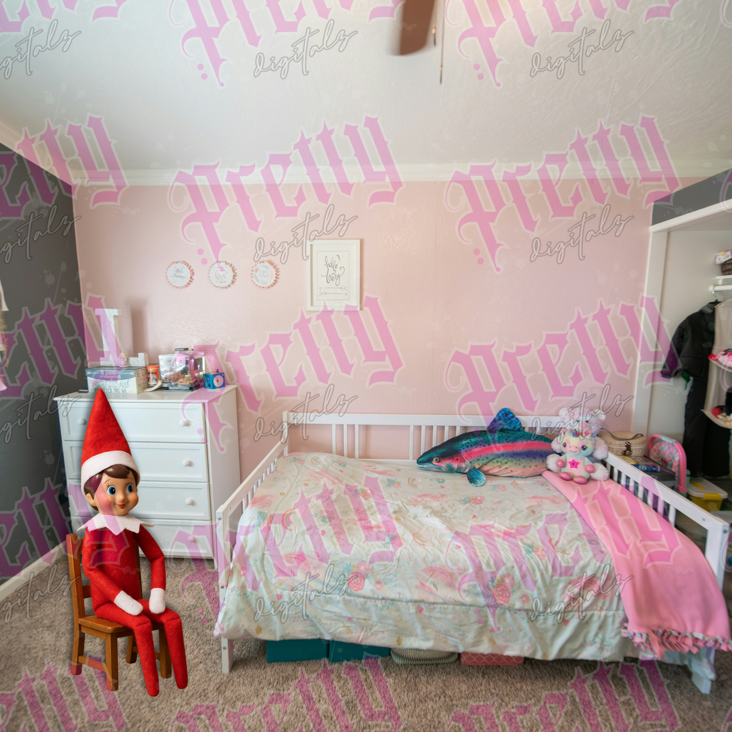 Christmas Magic Overlay Bundle – 10 Enchanting PNGs to Keep the Magic Alive!