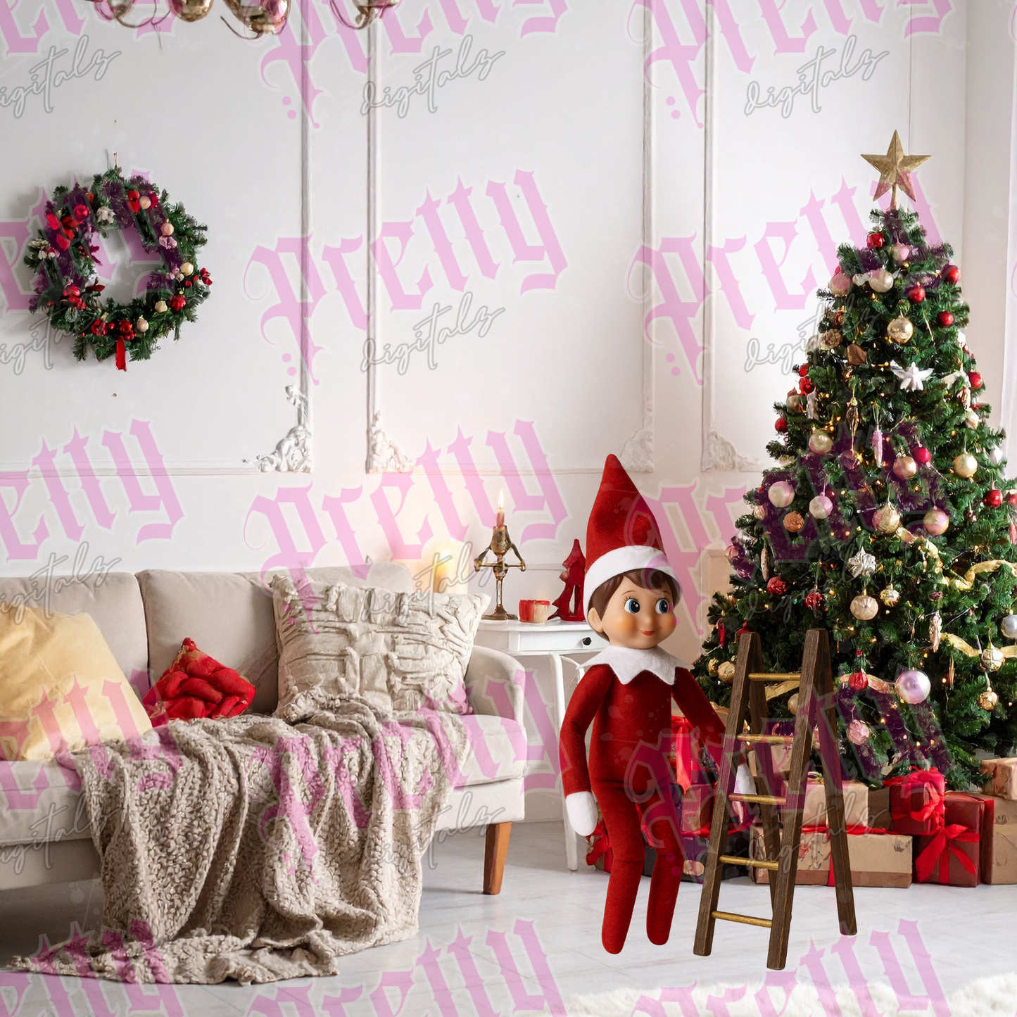 Christmas Magic Overlay Bundle – 10 Enchanting PNGs to Keep the Magic Alive!