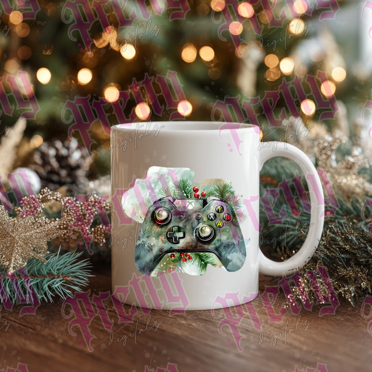 Five Christmas controllers png